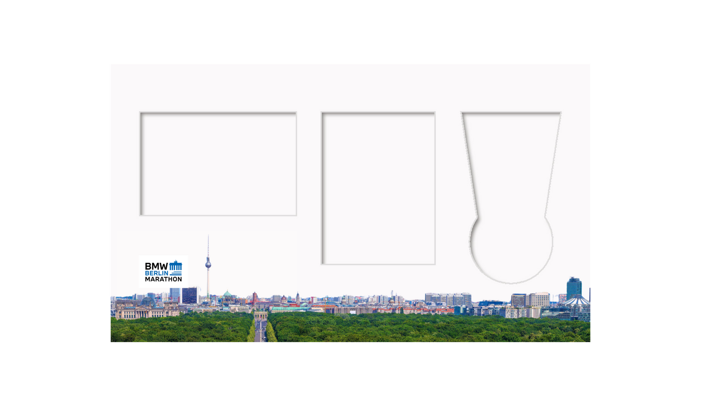 BMW Berlin Marathon Medal, Map & Bib Display Frame - The Original