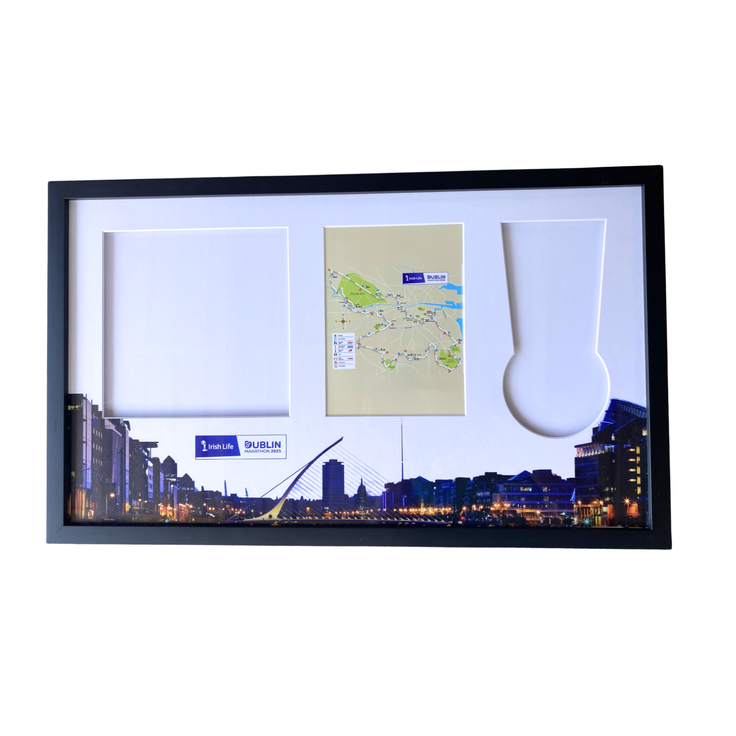 Irish Life Dublin Marathon Medal, Map & Bib Display Frame - The Original