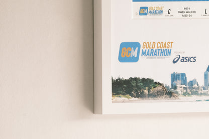 Official Gold Coast Marathon Medal Display Frame