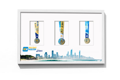 Gold Coast Double 63.3km Marathon Medal Display Frame - Original